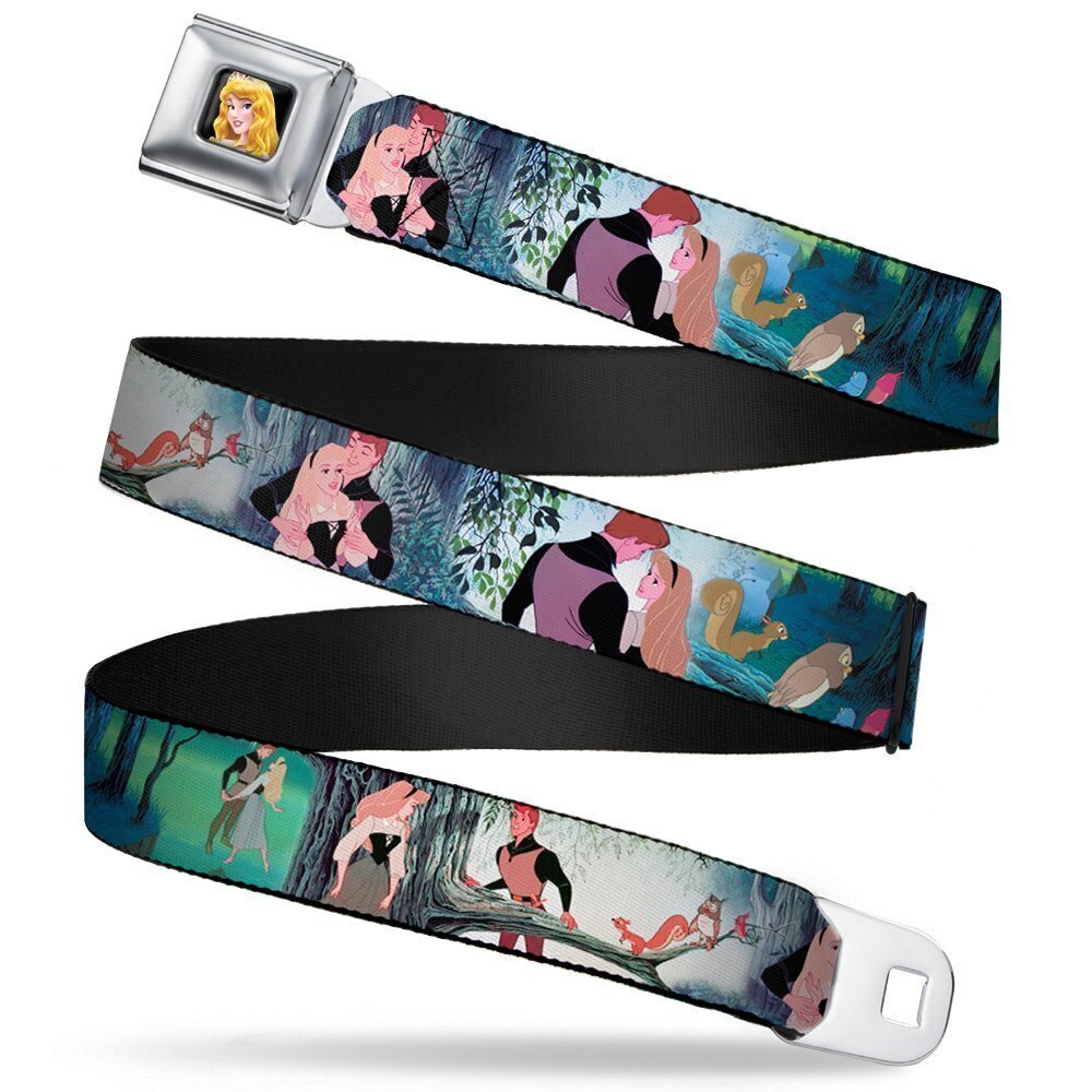 3986 Seatbelt Belt - Sleeping Beauty Woods Scenes - 1.0" Wide - 20-36